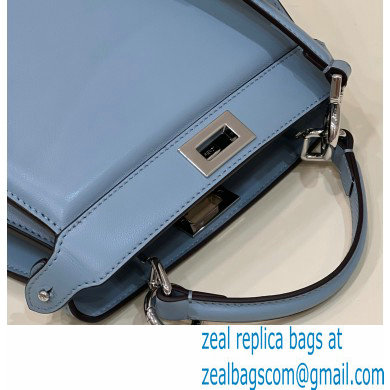 Fendi padded nappa leather Peekaboo ISeeU Petite Bag Blue 2022 - Click Image to Close