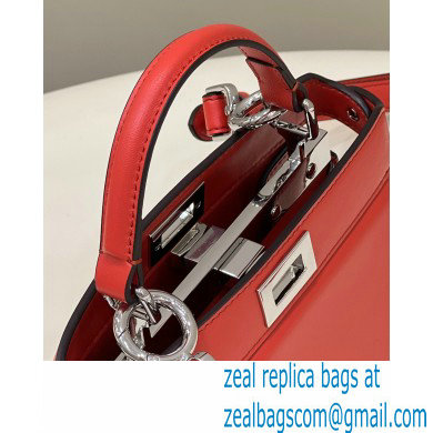Fendi padded nappa leather Peekaboo ISeeU Petite Bag Red 2022 - Click Image to Close