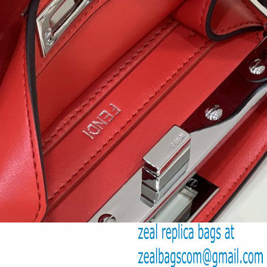 Fendi padded nappa leather Peekaboo ISeeU Petite Bag Red 2022 - Click Image to Close