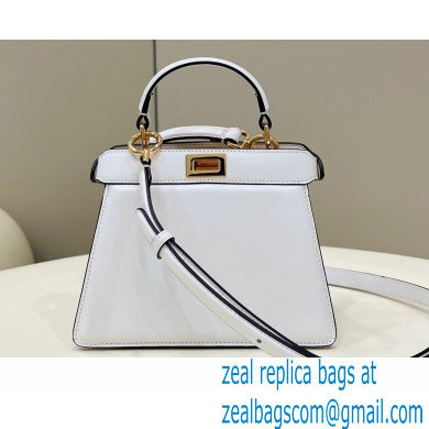 Fendi padded nappa leather Peekaboo ISeeU Petite Bag White 2022