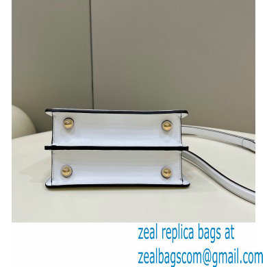 Fendi padded nappa leather Peekaboo ISeeU Petite Bag White 2022 - Click Image to Close