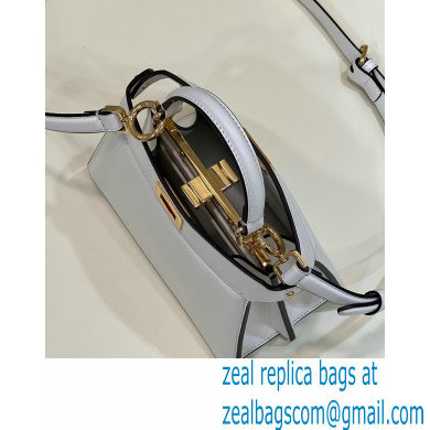 Fendi padded nappa leather Peekaboo ISeeU Petite Bag White 2022