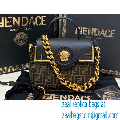 Fendi x Versace Fendace La Medusa Medium Handbag Printed FF Fabric 2022