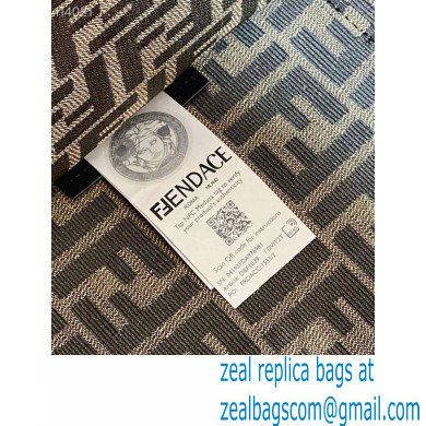 Fendi x Versace Sunshine Large Shopper Tote Bag Fendace Printed FF Fabric Gold Baroque print 2022 - Click Image to Close