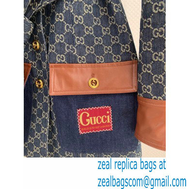 GUCCI Eco washed organic denim jacket 2022