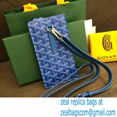 Goyard Montmartre GM Case Bag Blue - Click Image to Close