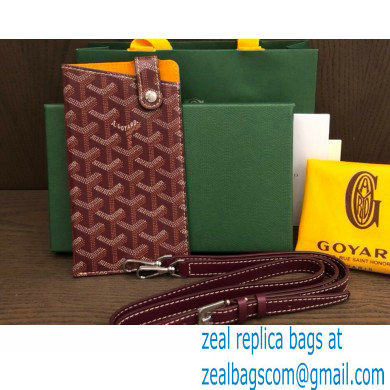 Goyard Montmartre GM Case Bag Burgundy - Click Image to Close