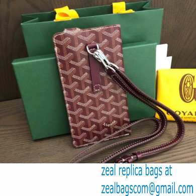 Goyard Montmartre GM Case Bag Burgundy