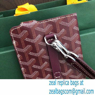 Goyard Montmartre GM Case Bag Burgundy - Click Image to Close