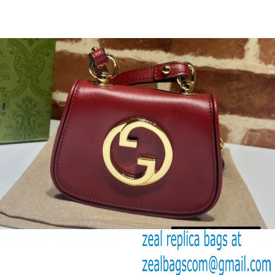 Gucci Blondie card case wallet 698635 leather Burgundy 2022