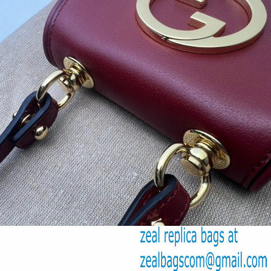 Gucci Blondie card case wallet 698635 leather Burgundy 2022