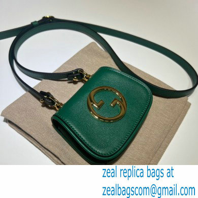 Gucci Blondie card case wallet 698635 leather Green 2022