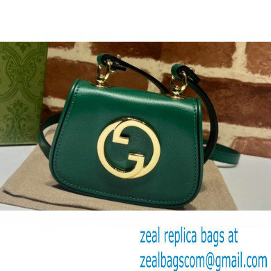 Gucci Blondie card case wallet 698635 leather Green 2022