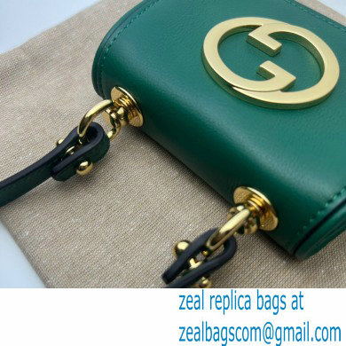 Gucci Blondie card case wallet 698635 leather Green 2022