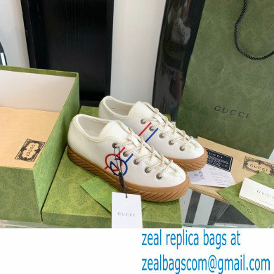 Gucci Cotton Canvas Interlocking G Low-top sneakers White 2022