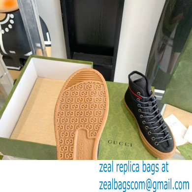 Gucci Cotton Canvas Interlocking G high-top sneakers Black 2022