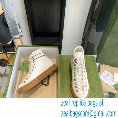 Gucci Cotton Canvas Interlocking G high-top sneakers White 2022