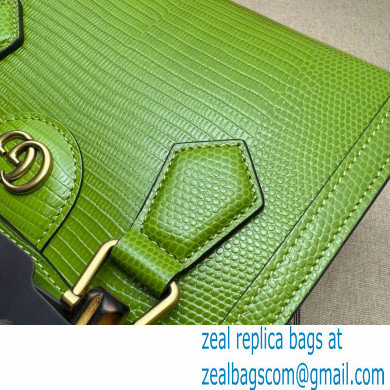 Gucci Diana lizard mini Top Handle bag 675800 Grass Green 2022 - Click Image to Close