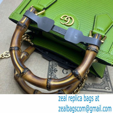 Gucci Diana lizard mini Top Handle bag 675800 Grass Green 2022