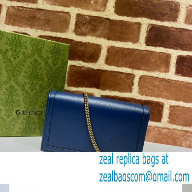 Gucci Diana mini bag with bamboo 696817 Blue 2022