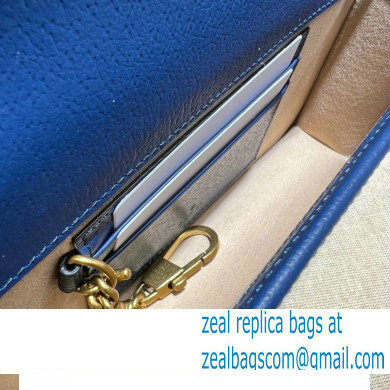 Gucci Diana mini bag with bamboo 696817 Blue 2022 - Click Image to Close