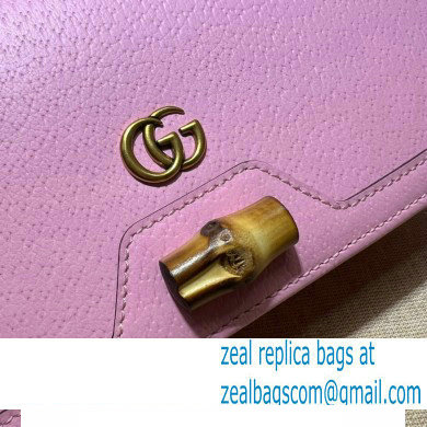 Gucci Diana mini bag with bamboo 696817 Pink 2022 - Click Image to Close