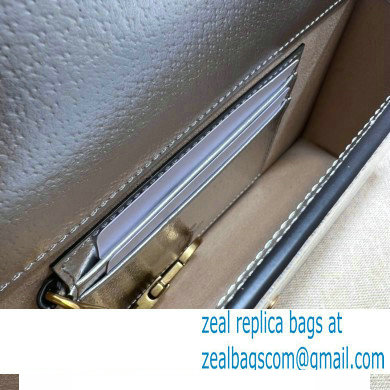 Gucci Diana mini bag with bamboo 696817 Silver 2022 - Click Image to Close