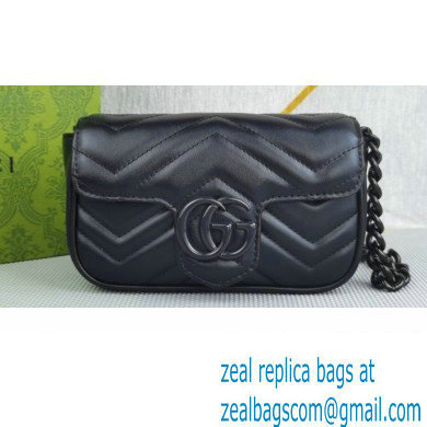 Gucci GG Marmont belt bag 699757 Resin Black 2022