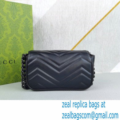 Gucci GG Marmont belt bag 699757 Resin Black 2022 - Click Image to Close