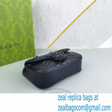 Gucci GG Marmont belt bag 699757 Resin Black 2022