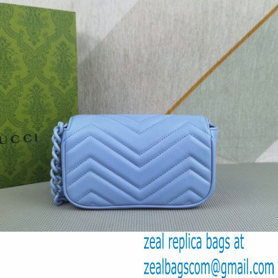 Gucci GG Marmont belt bag 699757 Resin Blue 2022