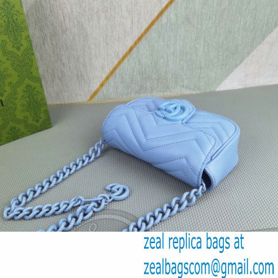 Gucci GG Marmont belt bag 699757 Resin Blue 2022