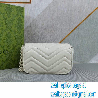 Gucci GG Marmont belt bag 699757 Resin White 2022