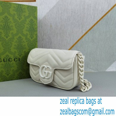 Gucci GG Marmont belt bag 699757 Resin White 2022