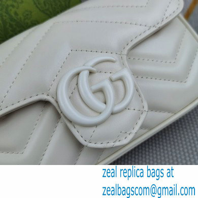 Gucci GG Marmont belt bag 699757 Resin White 2022
