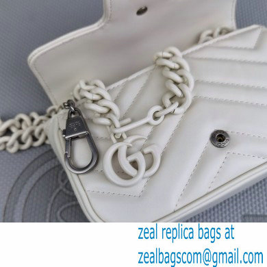 Gucci GG Marmont belt bag 699757 Resin White 2022