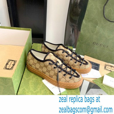 Gucci GG canvas Low-top sneakers Beige 2022 - Click Image to Close