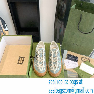Gucci GG canvas Low-top sneakers Light Blue 2022