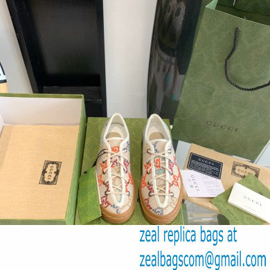 Gucci GG canvas Low-top sneakers White/Multicolor 2022 - Click Image to Close