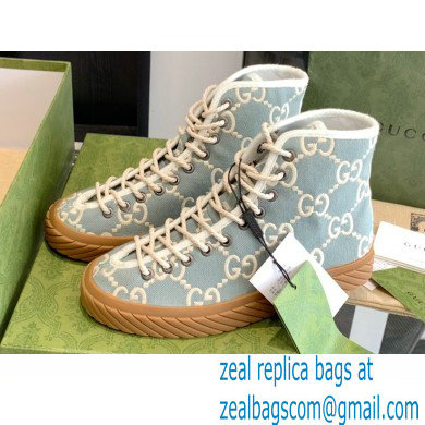 Gucci GG canvas high-top sneakers Light Blue 2022