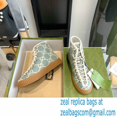 Gucci GG canvas high-top sneakers Light Blue 2022