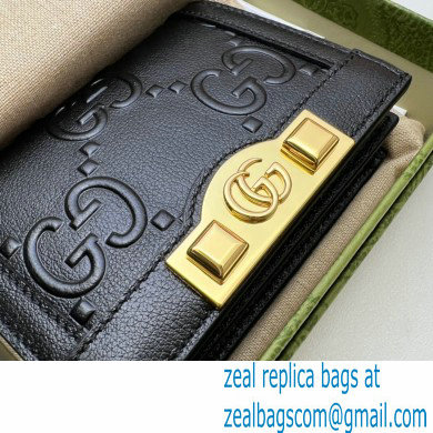 Gucci GG card case wallet 676150 Black 2022