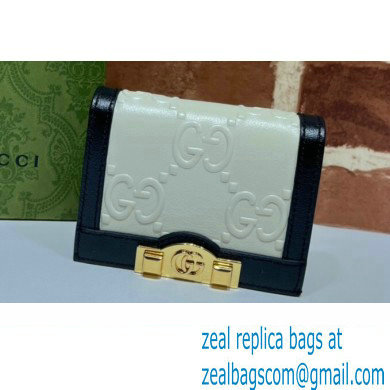 Gucci GG card case wallet 676150 White 2022 - Click Image to Close