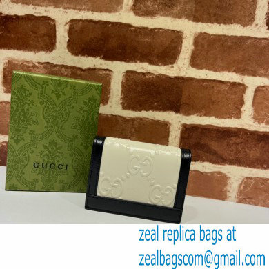 Gucci GG card case wallet 676150 White 2022 - Click Image to Close