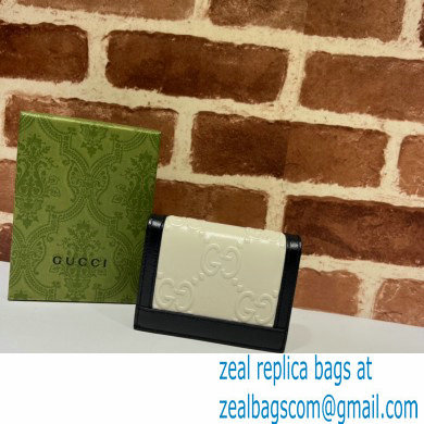 Gucci GG card case wallet 676150 White 2022