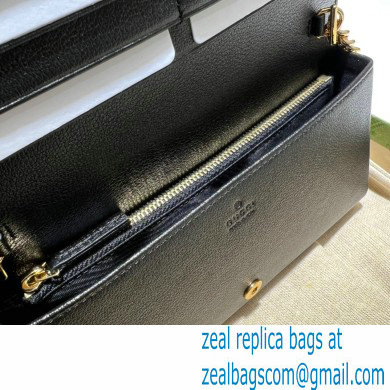 Gucci GG wallet with chain 676155 Black 2022