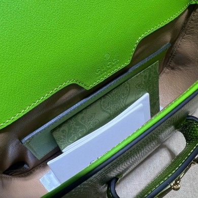 Gucci Horsebit 1955 lizard mini Shoulder bag 675801 Grass green 2022