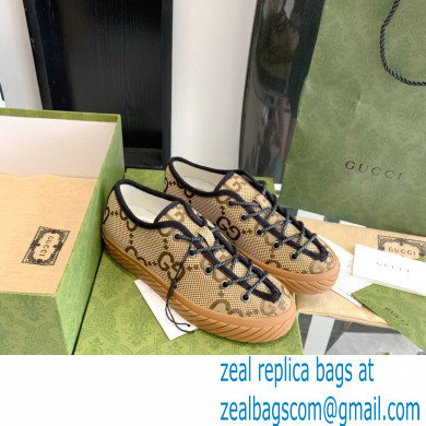 Gucci Maxi GG canvas Low-top sneakers Beige 2022