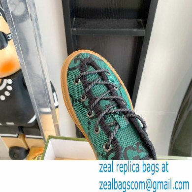 Gucci Maxi GG canvas Low-top sneakers Green 2022 - Click Image to Close