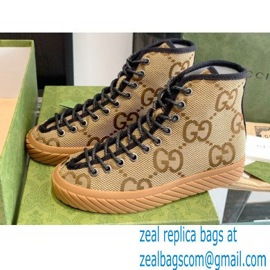 Gucci Maxi GG canvas high-top sneakers Beige 2022